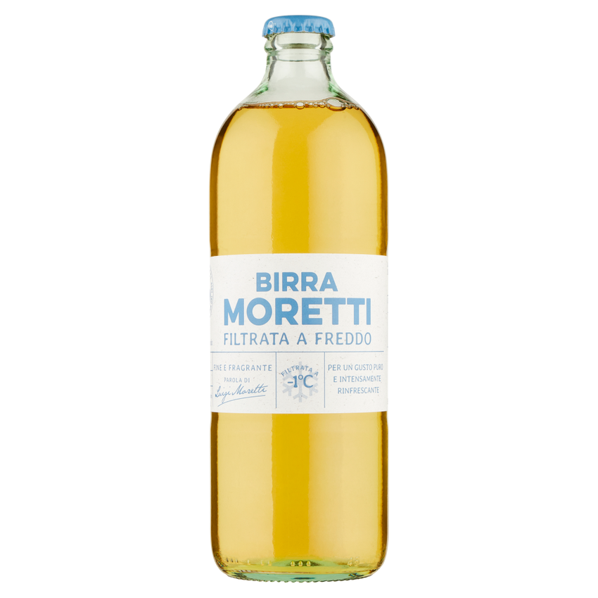 Birra Moretti filtrata a freddo 550 ml